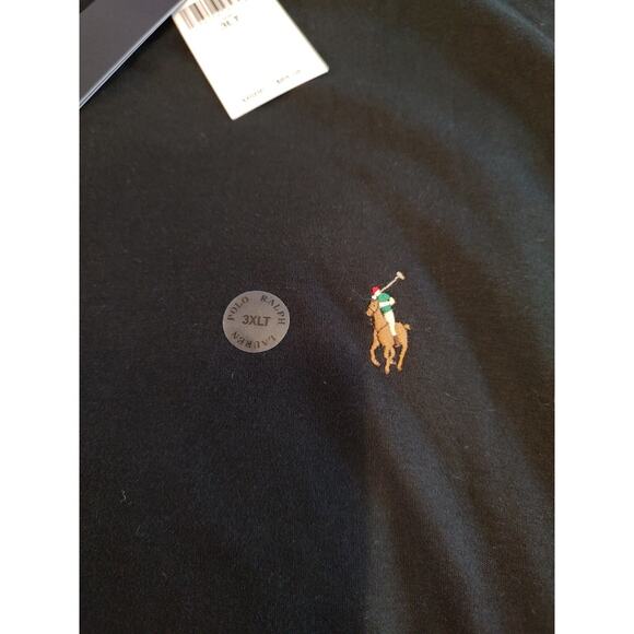 Men's Polo Ralph Lauren Short Sleeve Black Crew Neck Shirt - 3XLT NWT ($69.50) - Picture 2 of 4